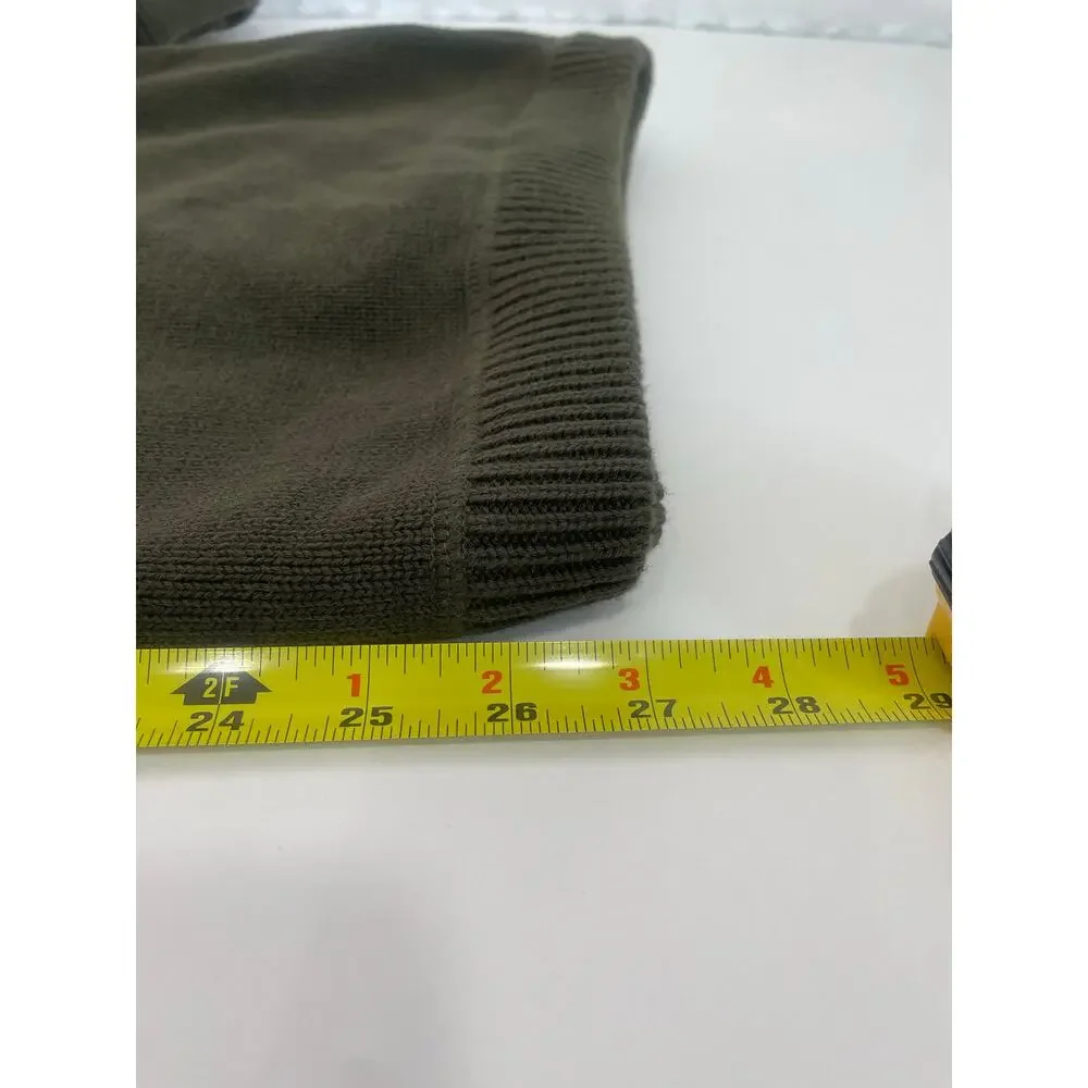 Vintage Eddie Bauer Men’s 100% cotton olive green pullover sweater Size 2XL - Picture 4 of 10